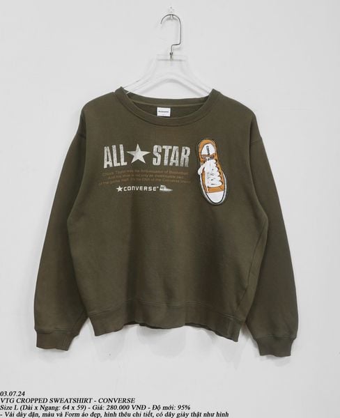  03.07.24 - VTG CROPPED SWEATSHIRT - CONVERSE 