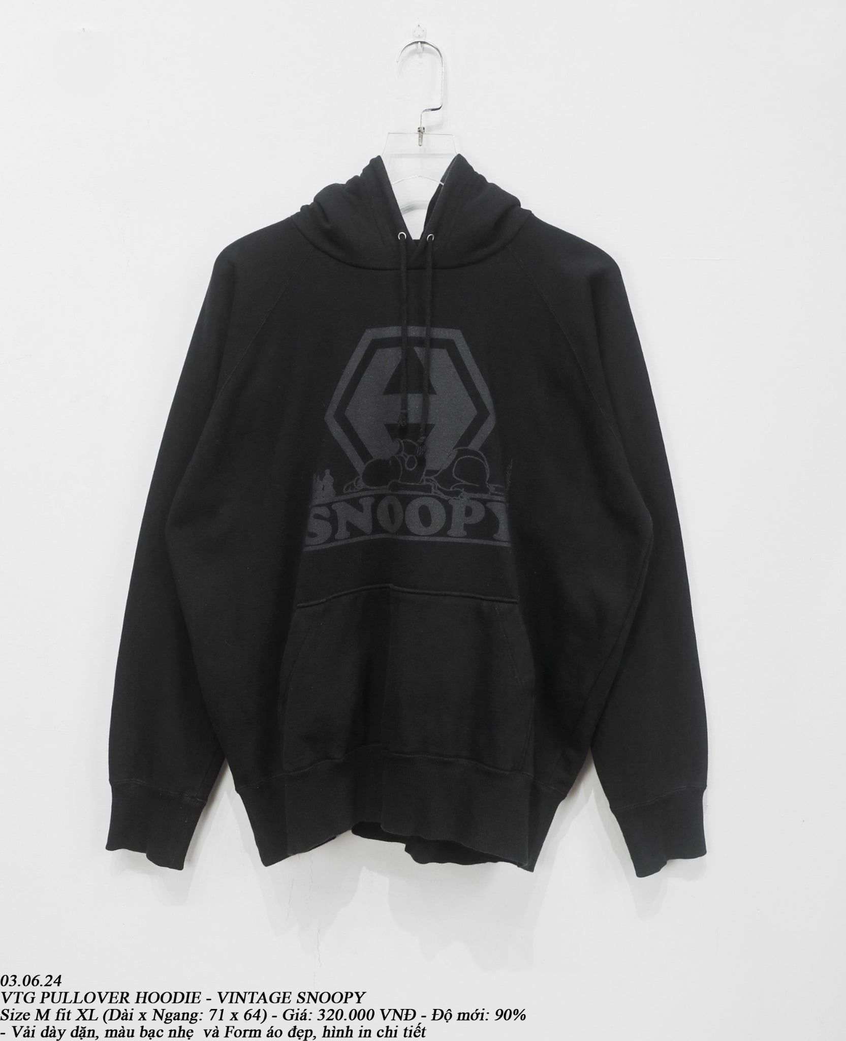  03.06.24 - VTG PULLOVER HOODIE - VINTAGE SNOOPY 