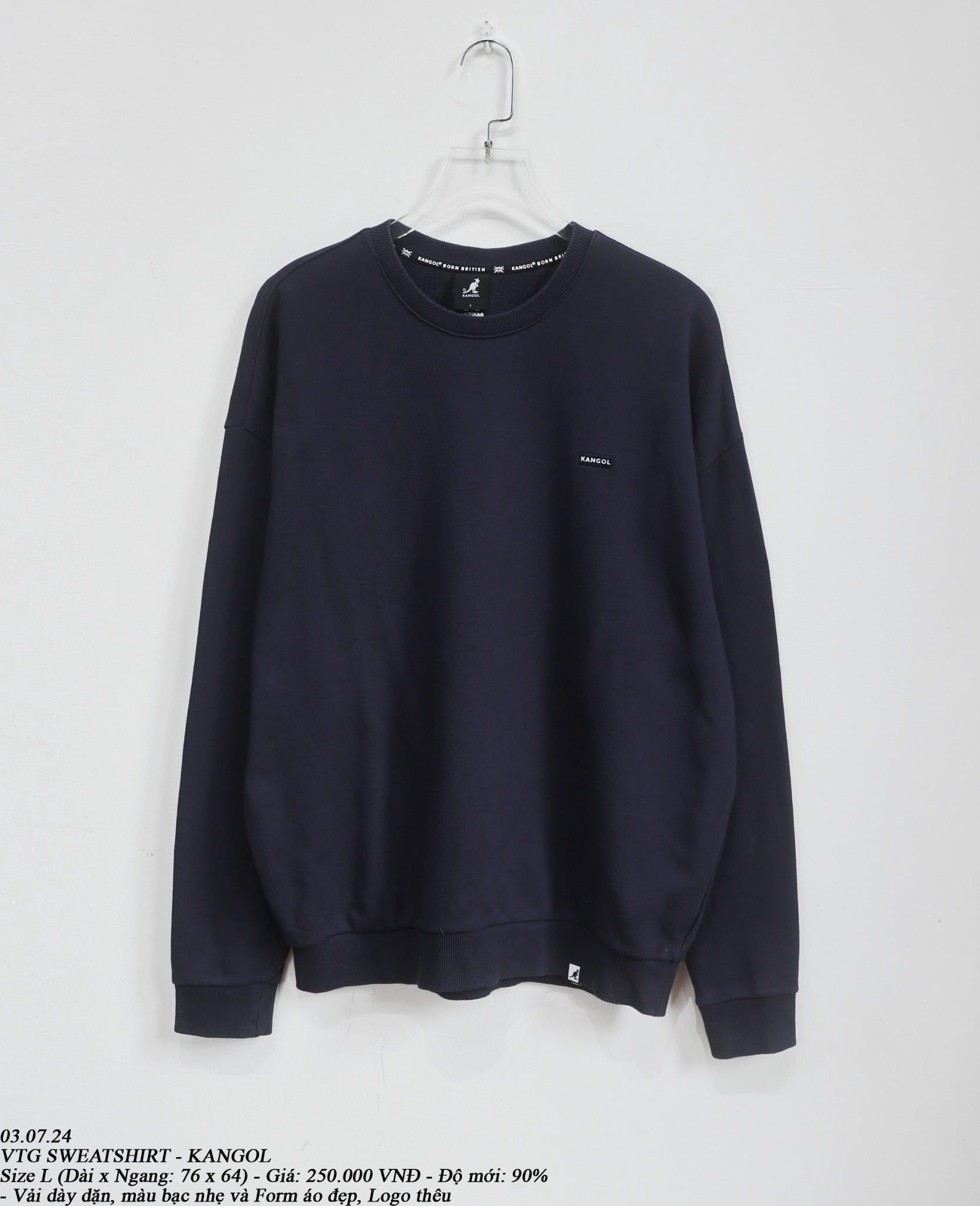  03.07.24 - VTG SWEATSHIRT - KANGOL 