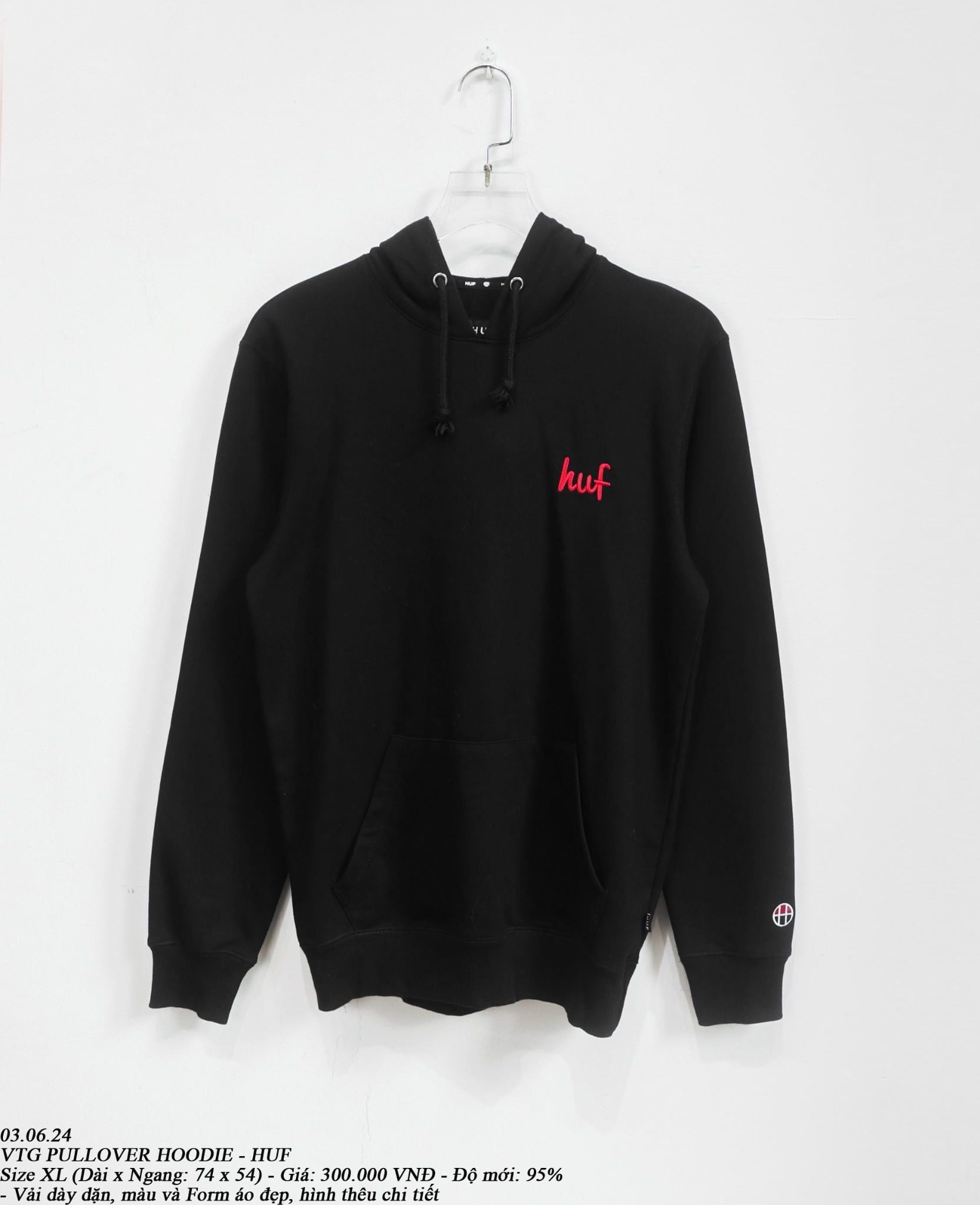  03.06.24 - VTG PULLOVER HOODIE - HUF 