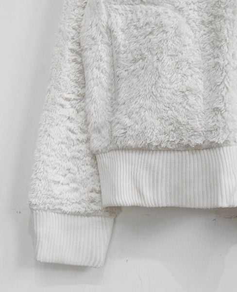  03.06.24 - VTG CROPPED SHERPA ZIP UP HOODIE - UNIQLO 