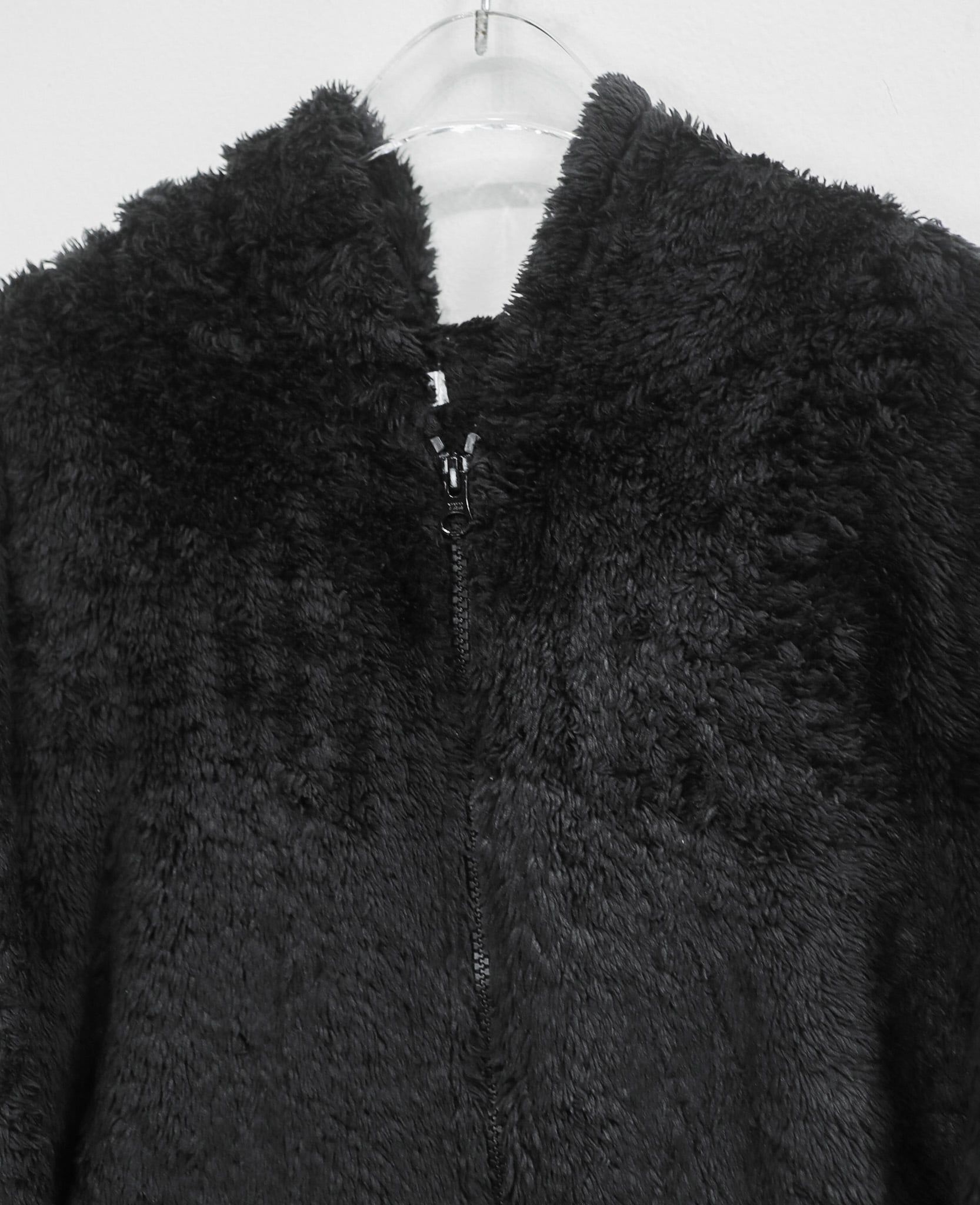  03.06.24 - VTG CROPPED SHERPA ZIP UP HOODIE - HEATHY KAREN 