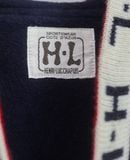  03.06.24 - VTG BOXY ZIP UP KNIT HOODIE - HENRI LUCCHAPUIS 90s 