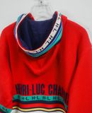 03.06.24 - VTG BOXY ZIP UP KNIT HOODIE - HENRI LUCCHAPUIS 90s 