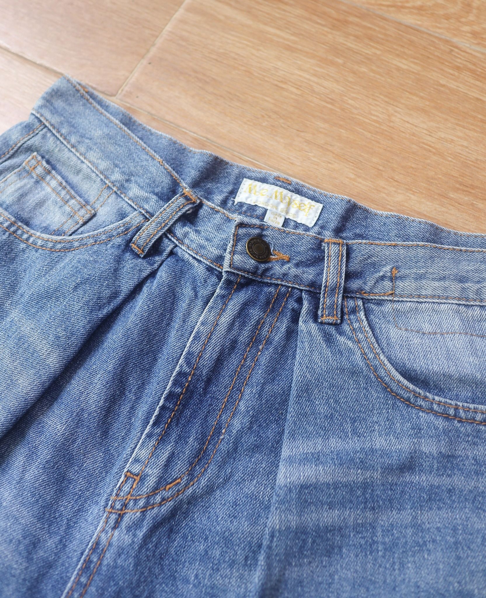  06.26.24 - VTG DROPCROTCH DENIM PANTS - ME MYSELF 