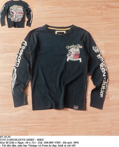  07.18.24 - VTG LONGSLEEVE SHIRT - BIKE 