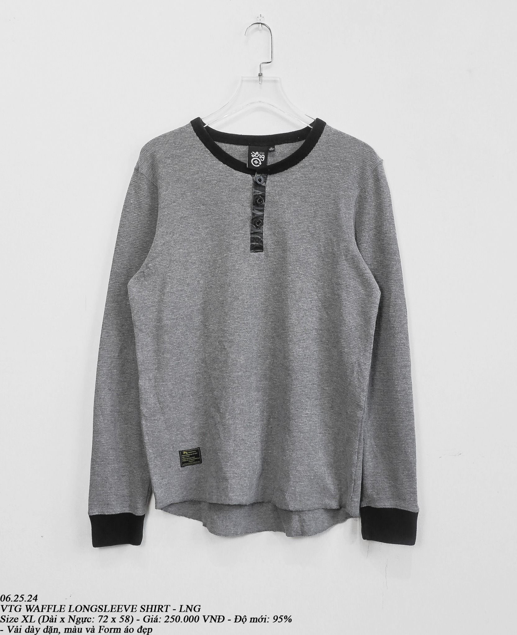  06.25.24 - VTG WAFLE LONGSLEEVE SHIRT - LNG 