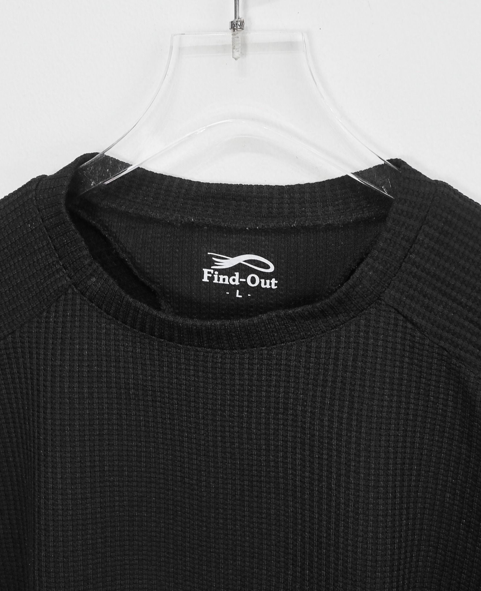  06.25.24 - VTG WAFFLE LONGSLEEVE SHIRT - FIND OUT 