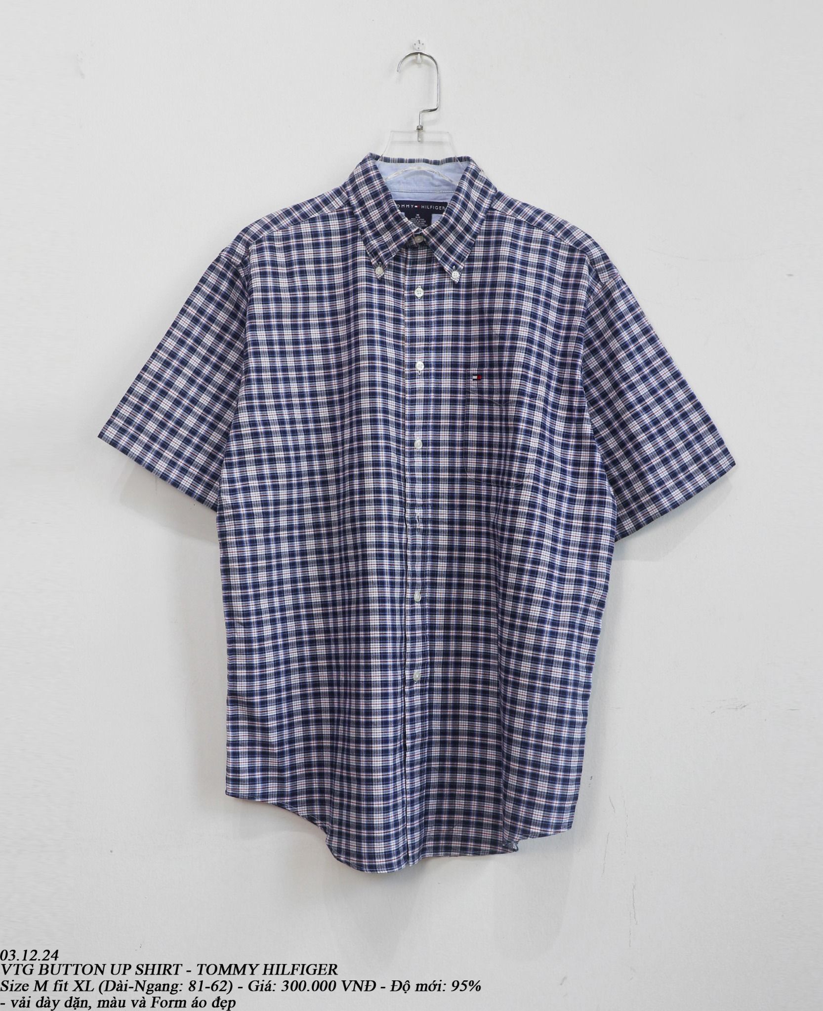  03.12.24 - VTG BUTTON UP SHIRT - TOMMY HILFIGER 