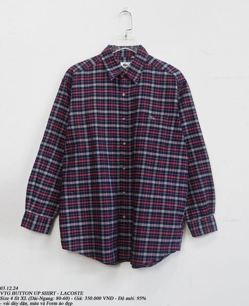  03.12.24 - VTG BUTTON UP SHIRT - LACOSTE 