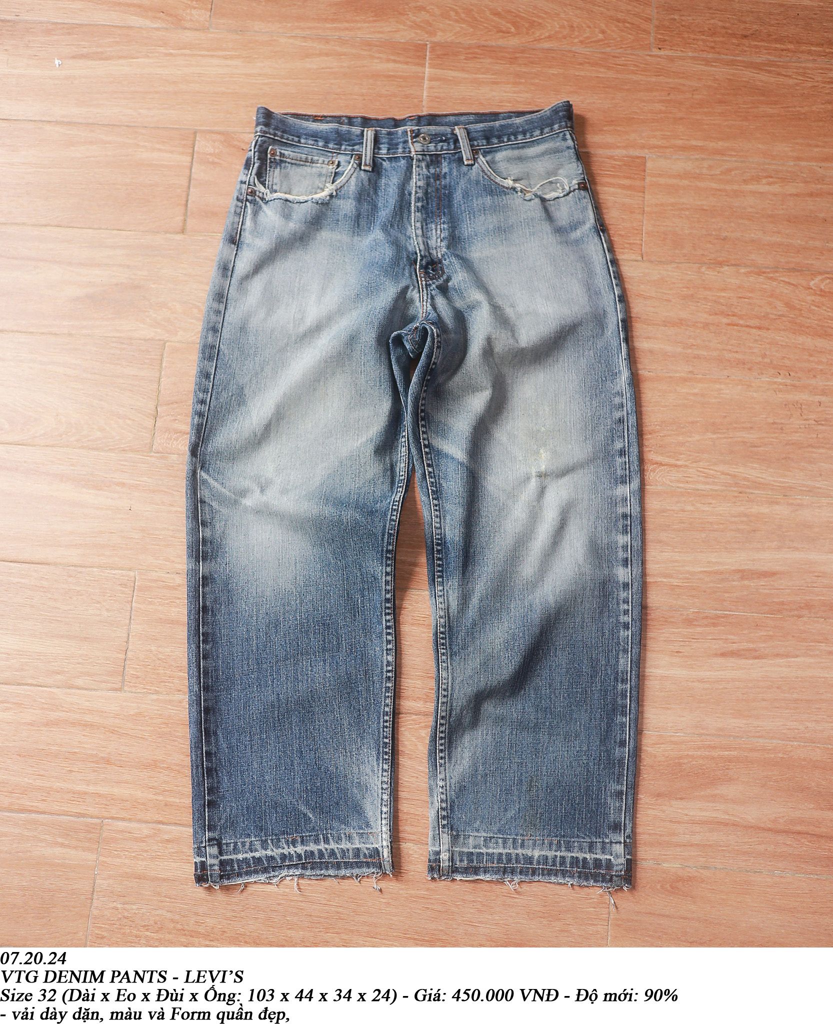  07.20.24 - VTG DENIM PANTS - LEVI'S 