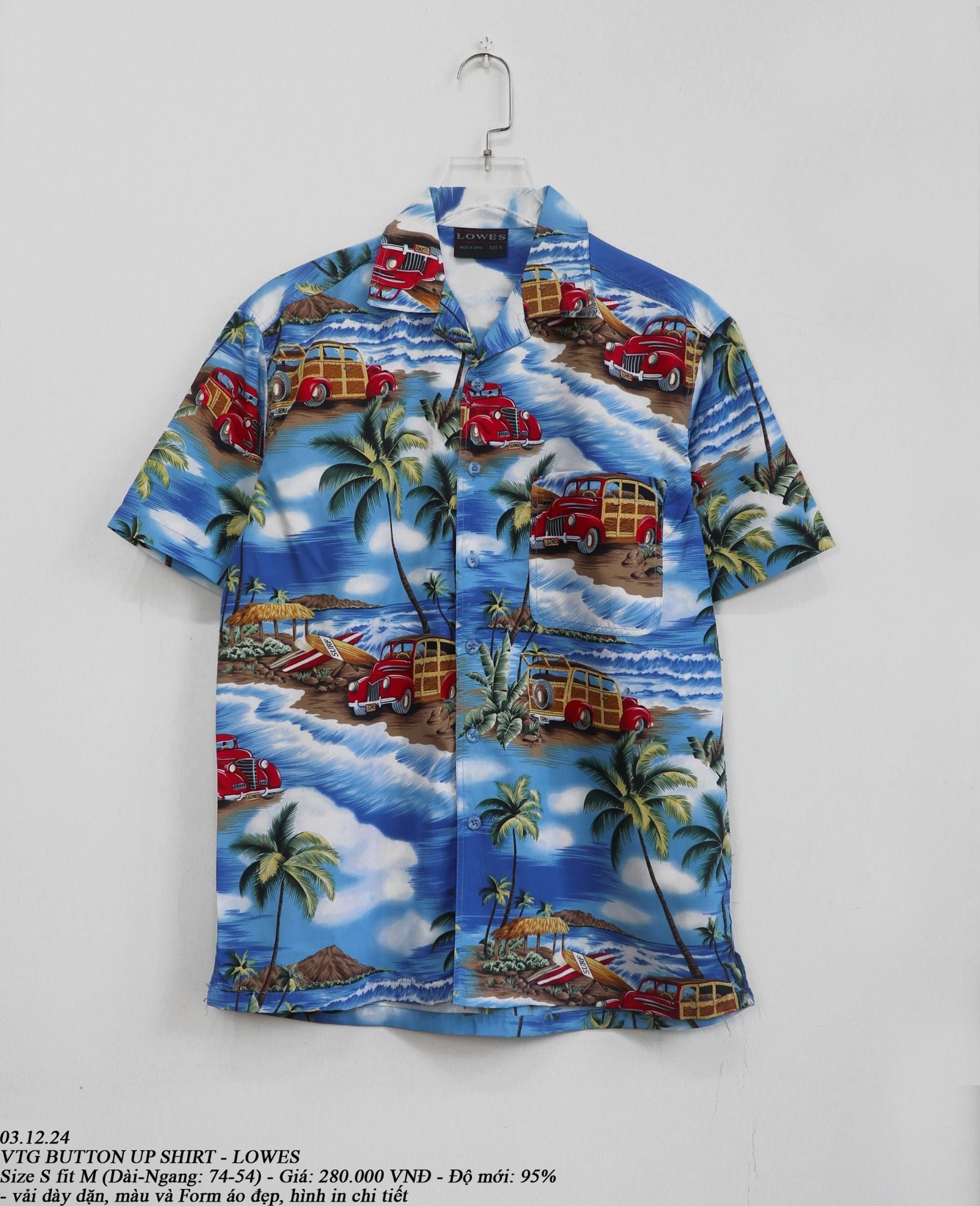  03.12.24 - VTG BUTTON UP SHIRT - LOWES 