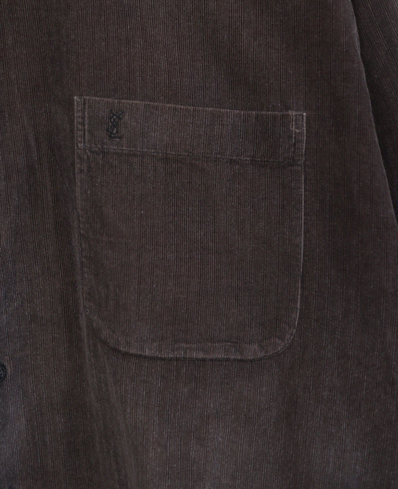  03.12.24 - VTG CORDUROY BUTTON UP SHIRT - YVES SAINT LAURENT 