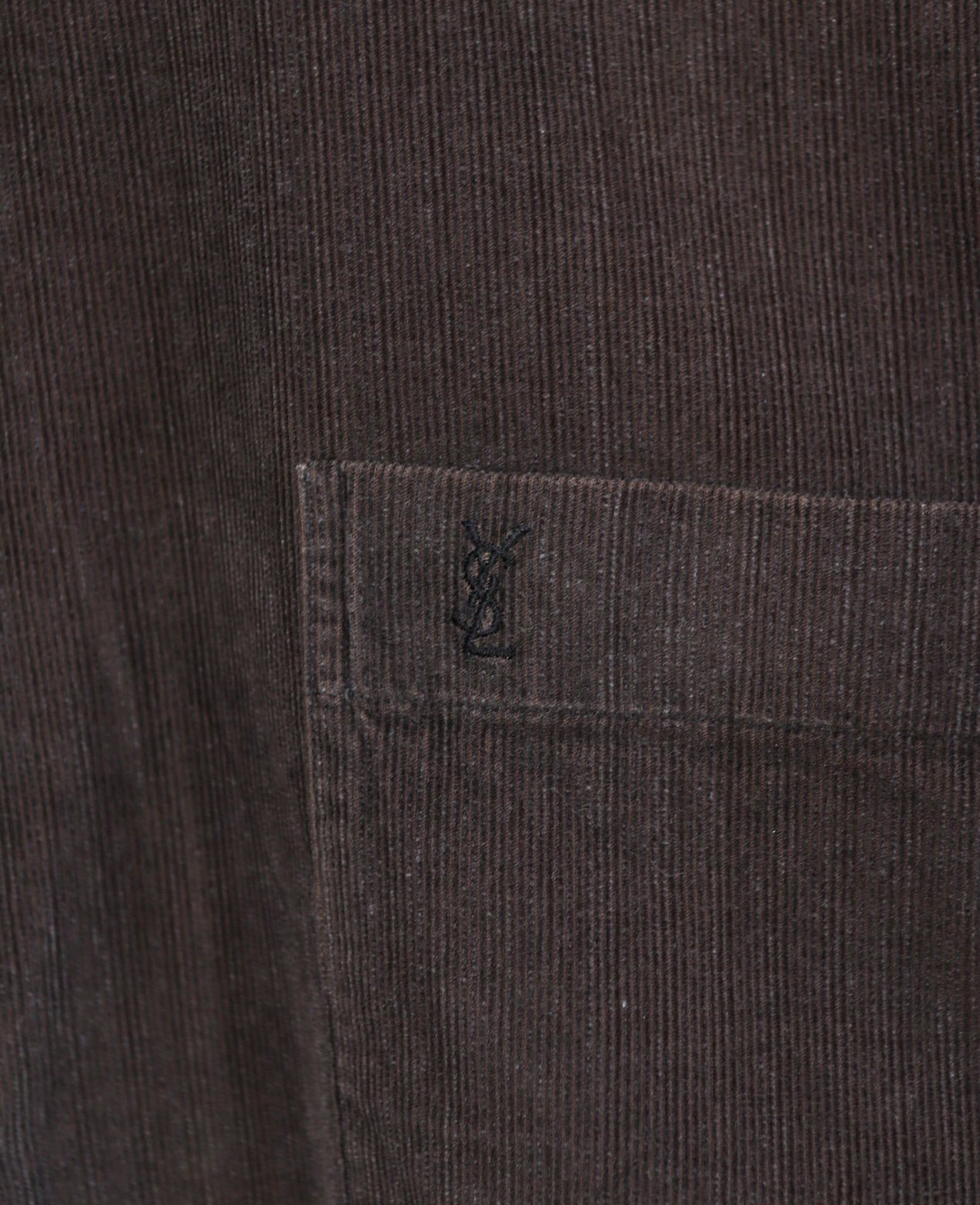  03.12.24 - VTG CORDUROY BUTTON UP SHIRT - YVES SAINT LAURENT 