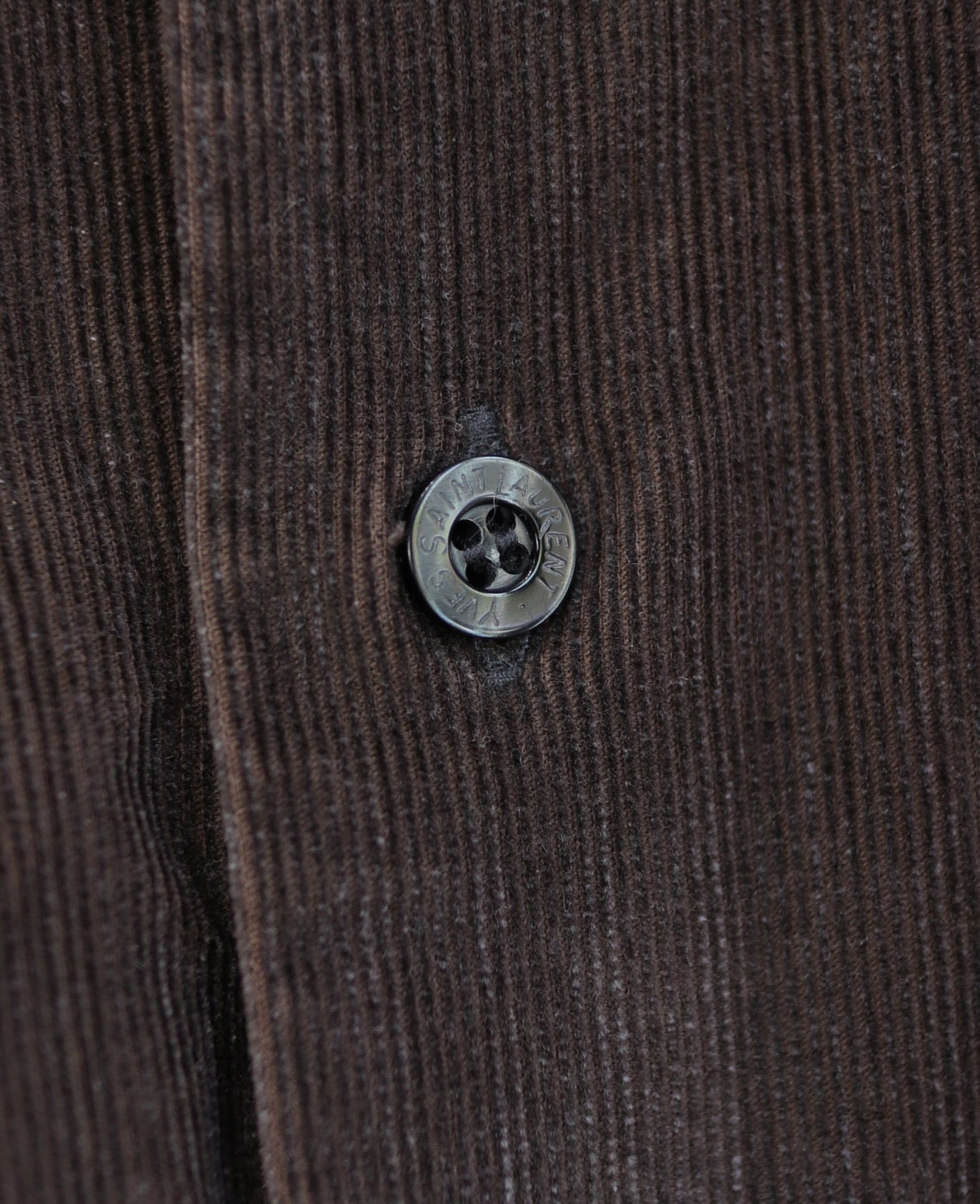  03.12.24 - VTG CORDUROY BUTTON UP SHIRT - YVES SAINT LAURENT 