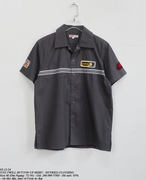 03.12.24 - VTG TWILL BUTTON UP SHIRT - NEYRIES CLOTHING 