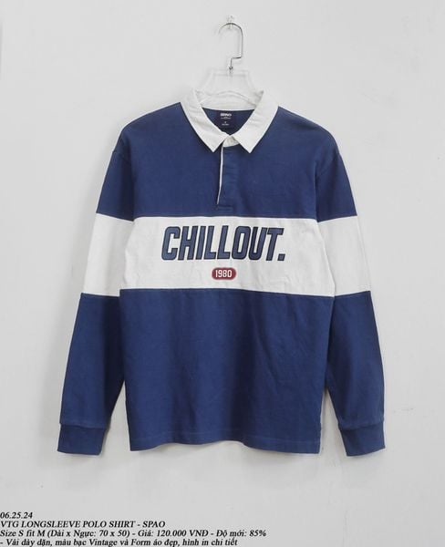  06.25.24 - VTG LONGSLEEVE POLO SHIRT - SPAO 