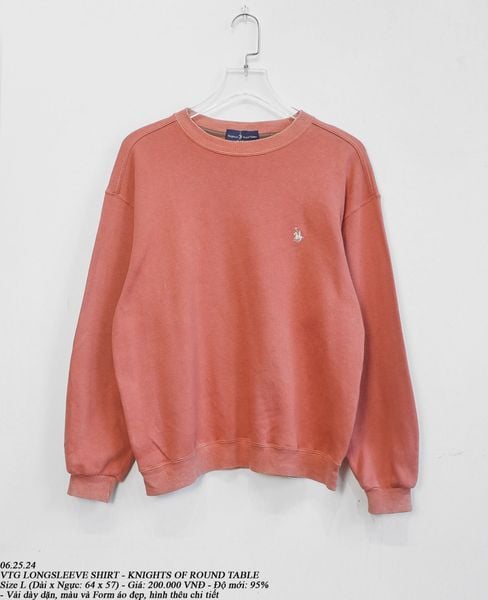  06.25.24 - VTG LONGSLEEVE SHIRT - KNIGHT OF ROUND TABLE 