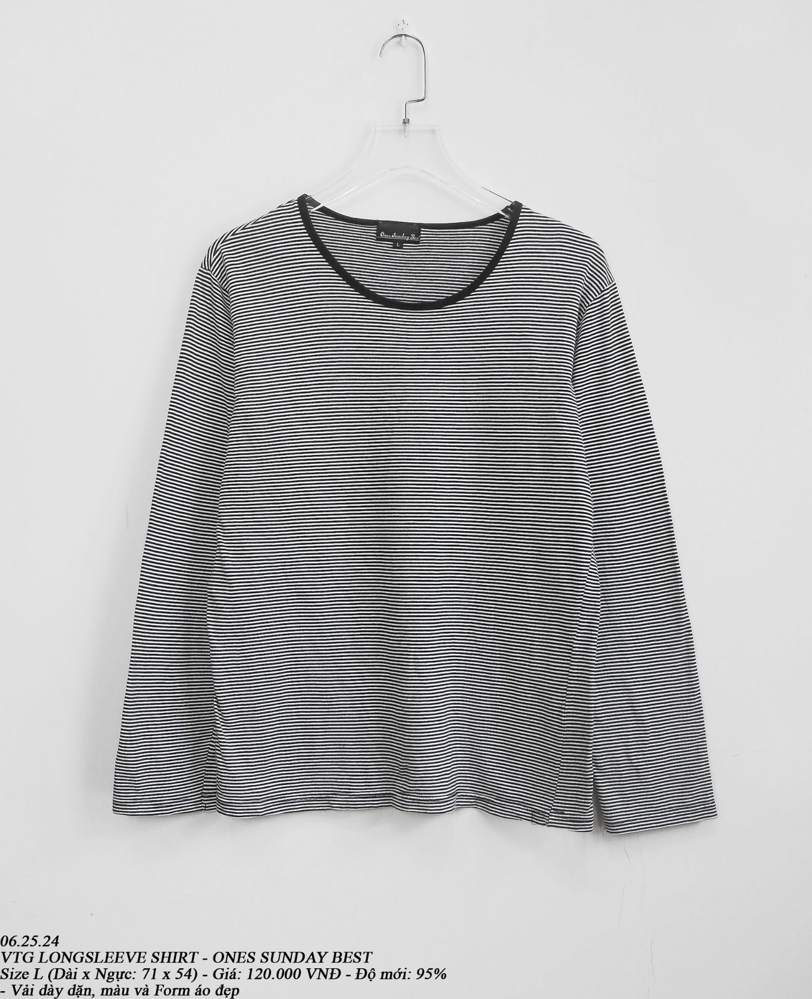  06.25.24 - VTG LONGSLEEVE SHIRT - ONES SUNDAY BEST 