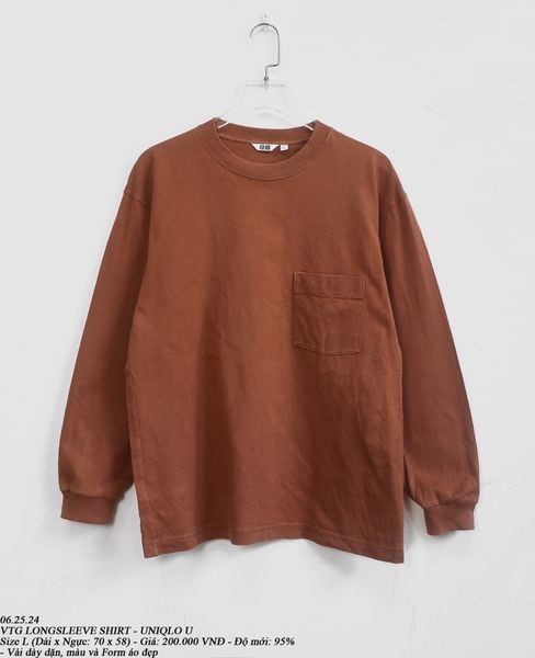  06.25.24 - VTG LONGSLEEVE SHIRT - UNIQLO U 