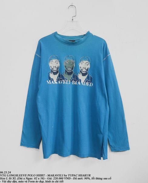 06.25.24 - VTG LONGSLEEVE SHIRT - MAKAVELI by TUPAC SHAKUR 