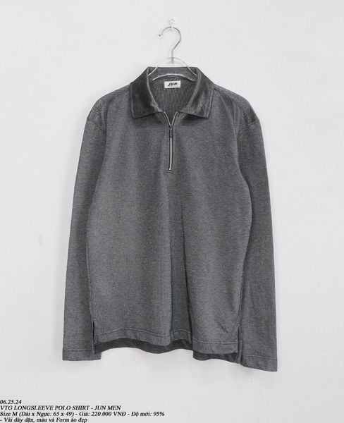  06.25.24 - VTG LONGSLEEVE POLO SHIRT - JUN MAN 