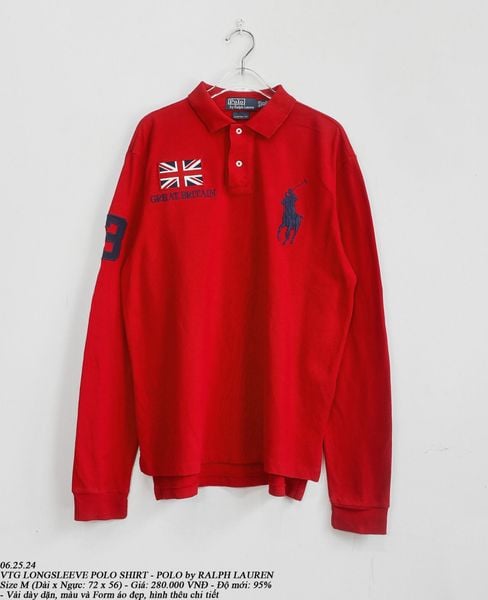  06.25.24 - VTG LONGSLEEVE POLO SHIRT - POLO by RALPH LAUREN 