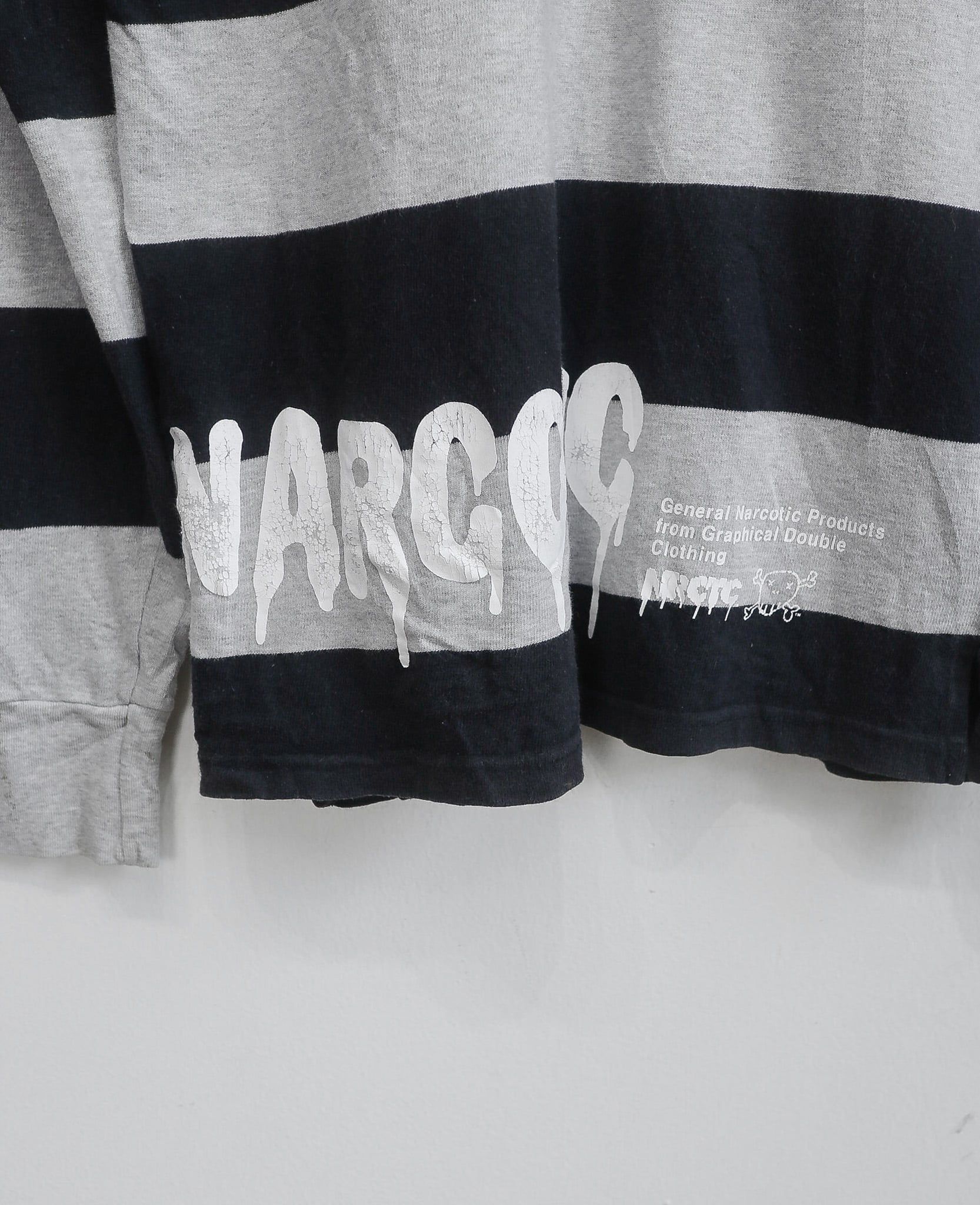  07.19.24 - VTG LONGSLEEVE POLO SHIRT - NARCOTIC 