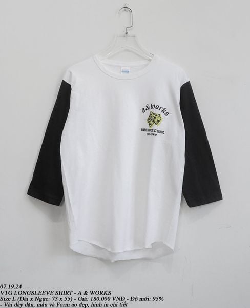 07.19.24 - VTG LONGSLEEVE SHIRT - A & WORKS 