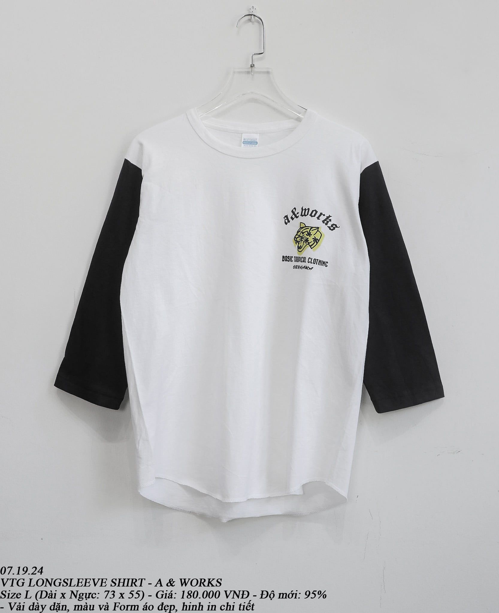  07.19.24 - VTG LONGSLEEVE SHIRT - A & WORKS 