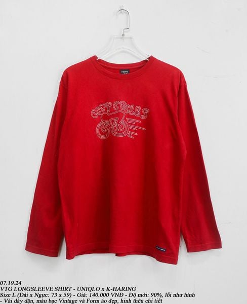  07.19.24 - VTG LONGSLEEVE SHIRT - UNIQLO X K-HARING 