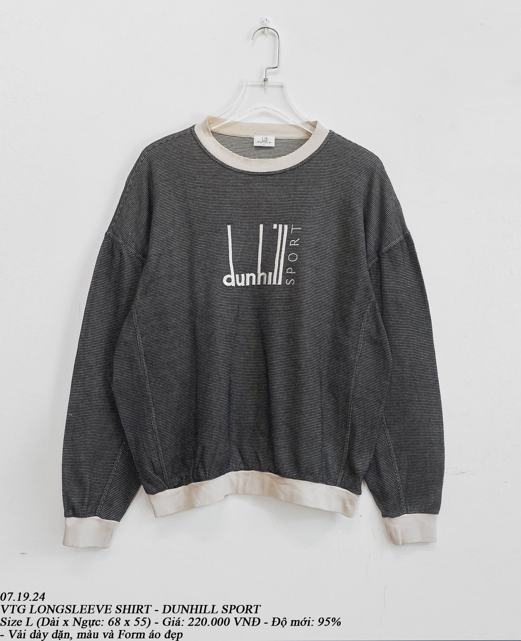 07.9..24 - VTG LONGSLEEVE SHIRT - DUNHILL SPORT 