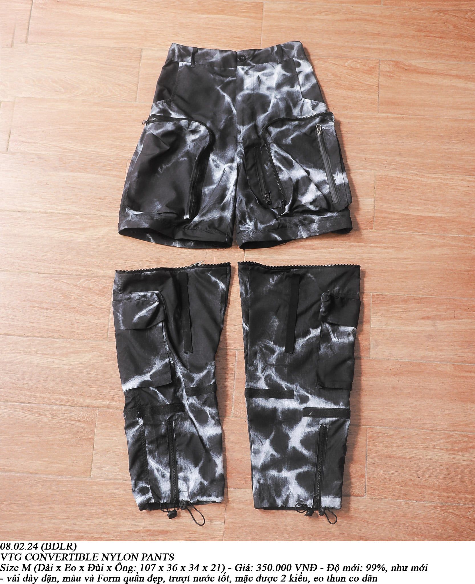  08.02.24 - VTG CONVERTIBLE NYLON PANTS 