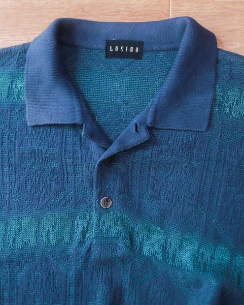  08.01.24 - VTG KNIT POLO SHIRT - LUCIDO 90s 