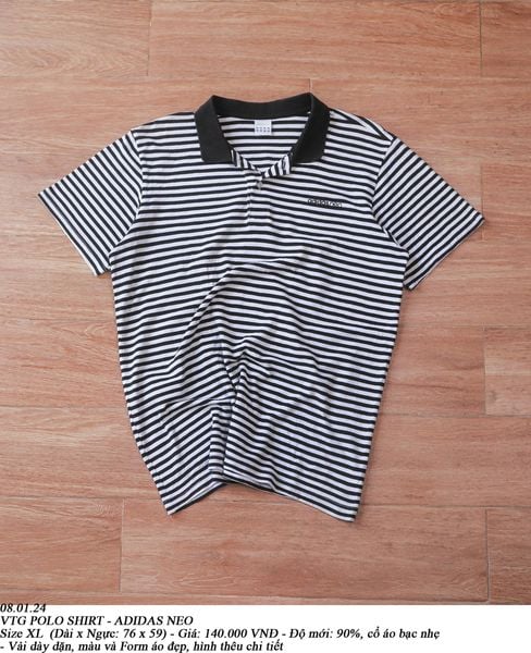  08.01.24 - VTG POLO SHIRT - ADIDAS NEO 