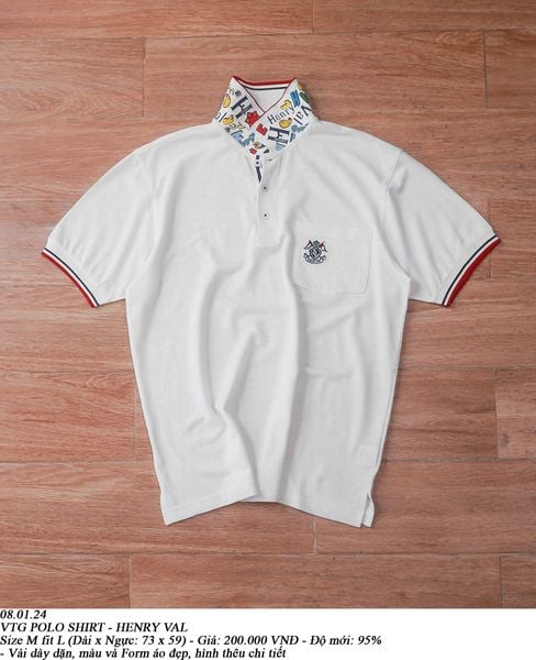  08.01.24 - VTG POLO SHIRT - HENRY VAL 