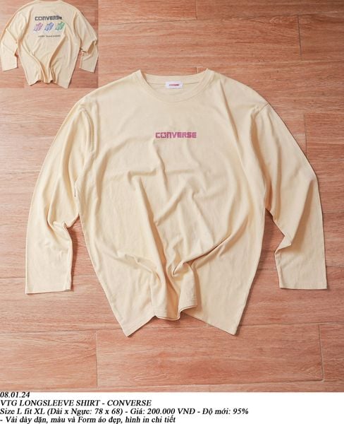  08.01.24 - VTG LONGSLEEVE SHIRT - CONVERSE 