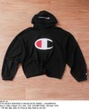 08.01.24 - VTG BOXY HOODED LONGSLEEVE SHIRT- CHAMPION 