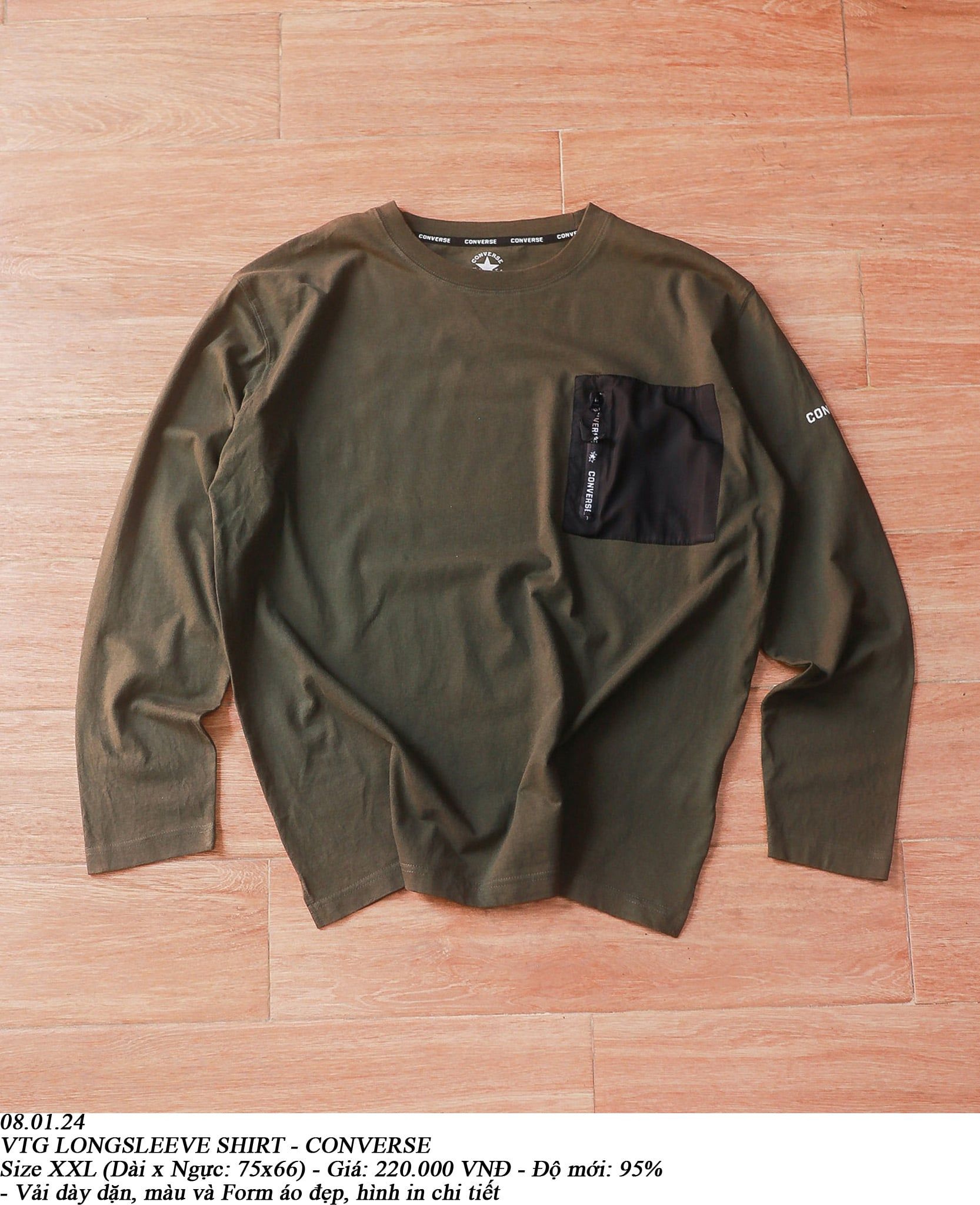  08.01.24 - VTG LONGSLEEVE SHIRT- CONVERSE 