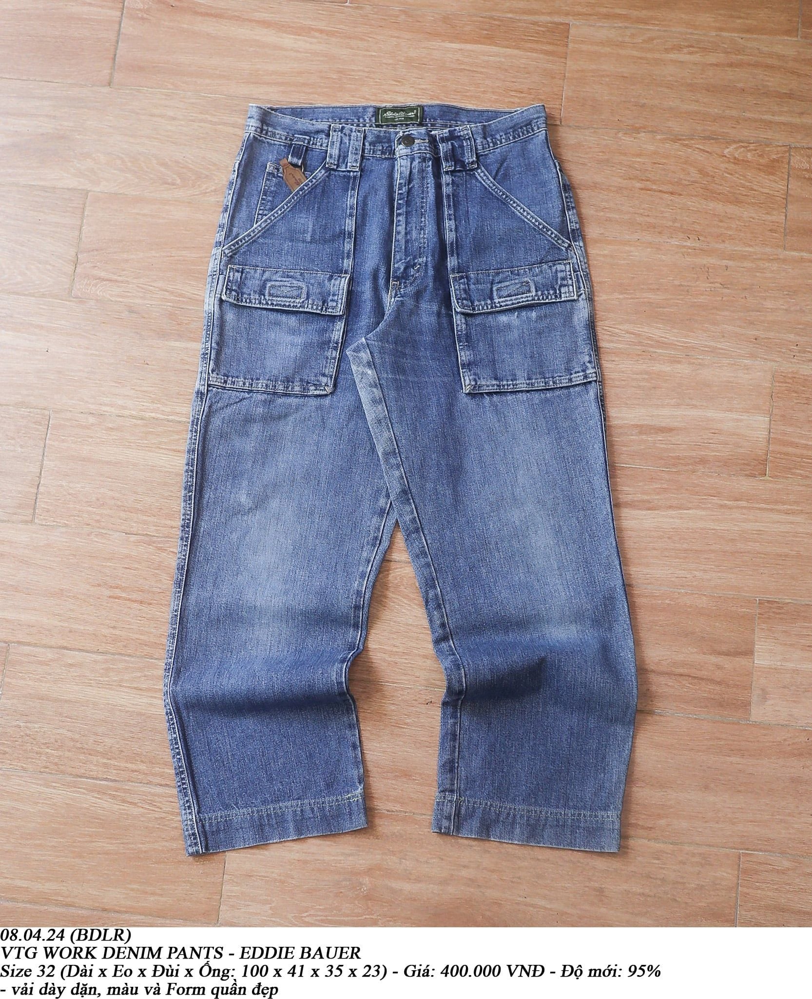  08.04.24 - VTG WORK DENIM PANTS - EDDIE BAUER 