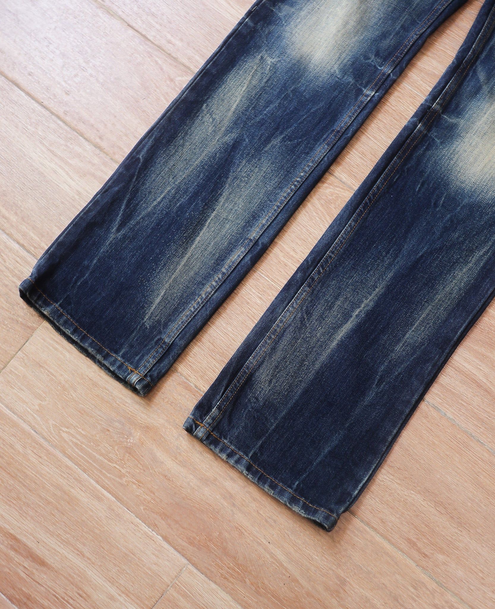  08.04.24 - VTG PUNK DENIM PANTS - RED PEPPER 