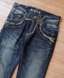  08.04.24 - VTG PUNK DENIM PANTS - RED PEPPER 