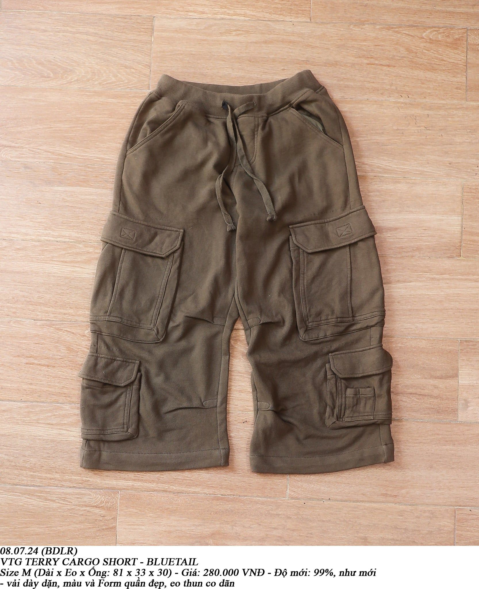  08.07.24 - VTG TERRY CARGO SHORT - BLUETAIL 