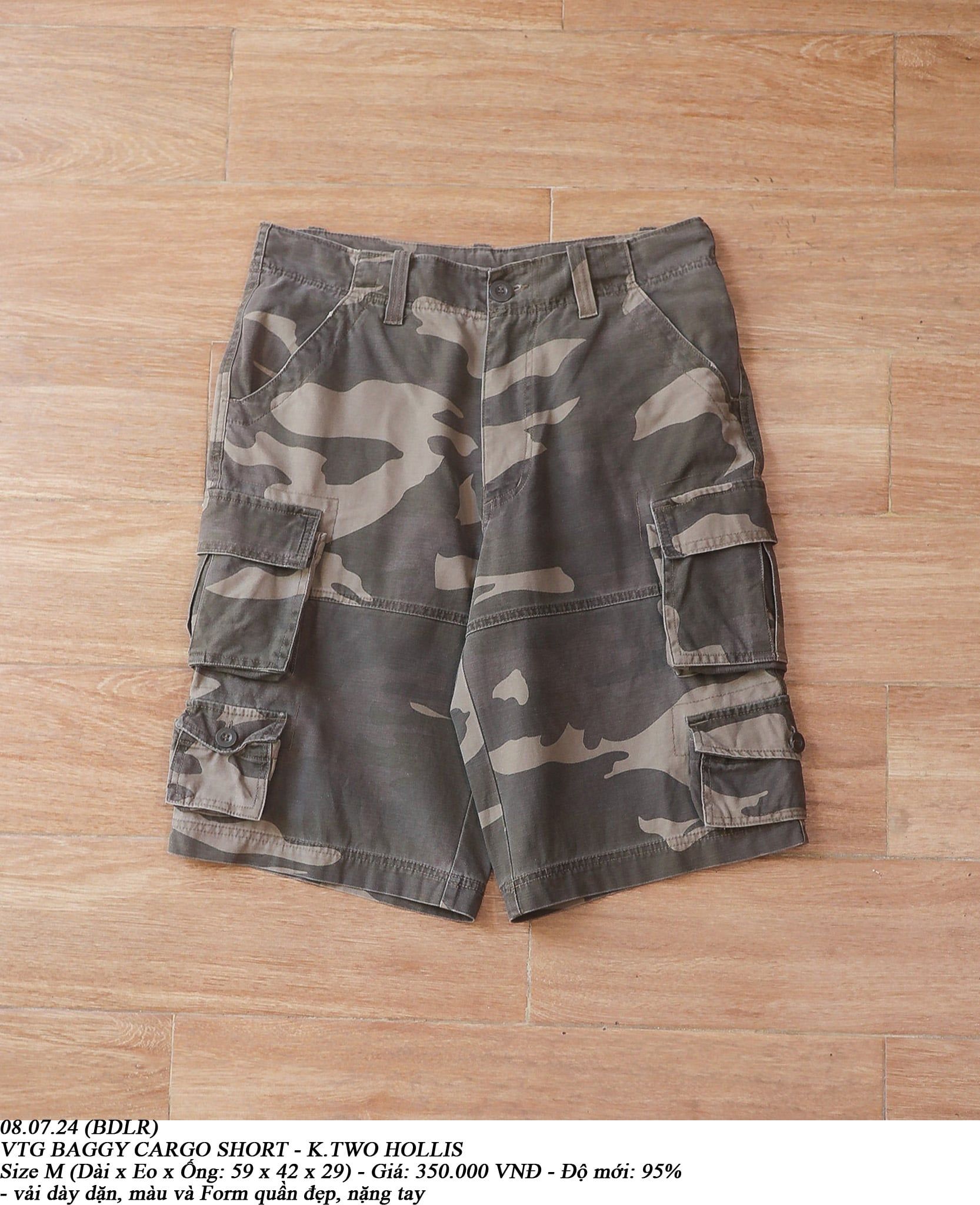 08.07.24 - VTG BAGGY CARGO SHORT - K.TWO HOLLIS 
