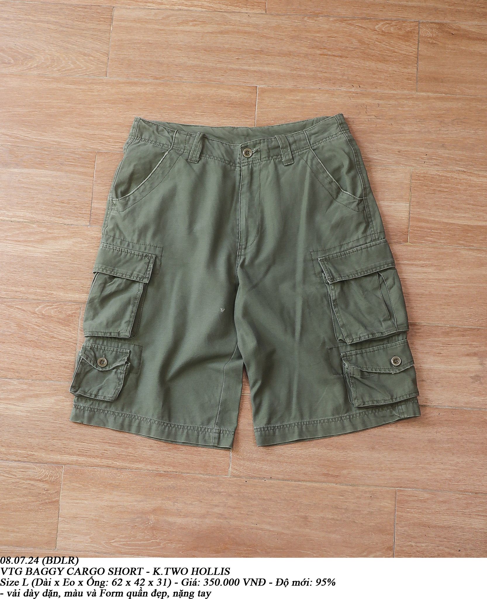  08.07.24 - VTG BAGGY CARGO SHORT - K.TWO HOLLIS 