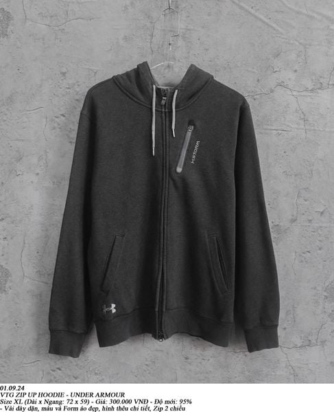  01.09.24 - VTG ZIP UP HOODIE - UNDER ARMOUR 