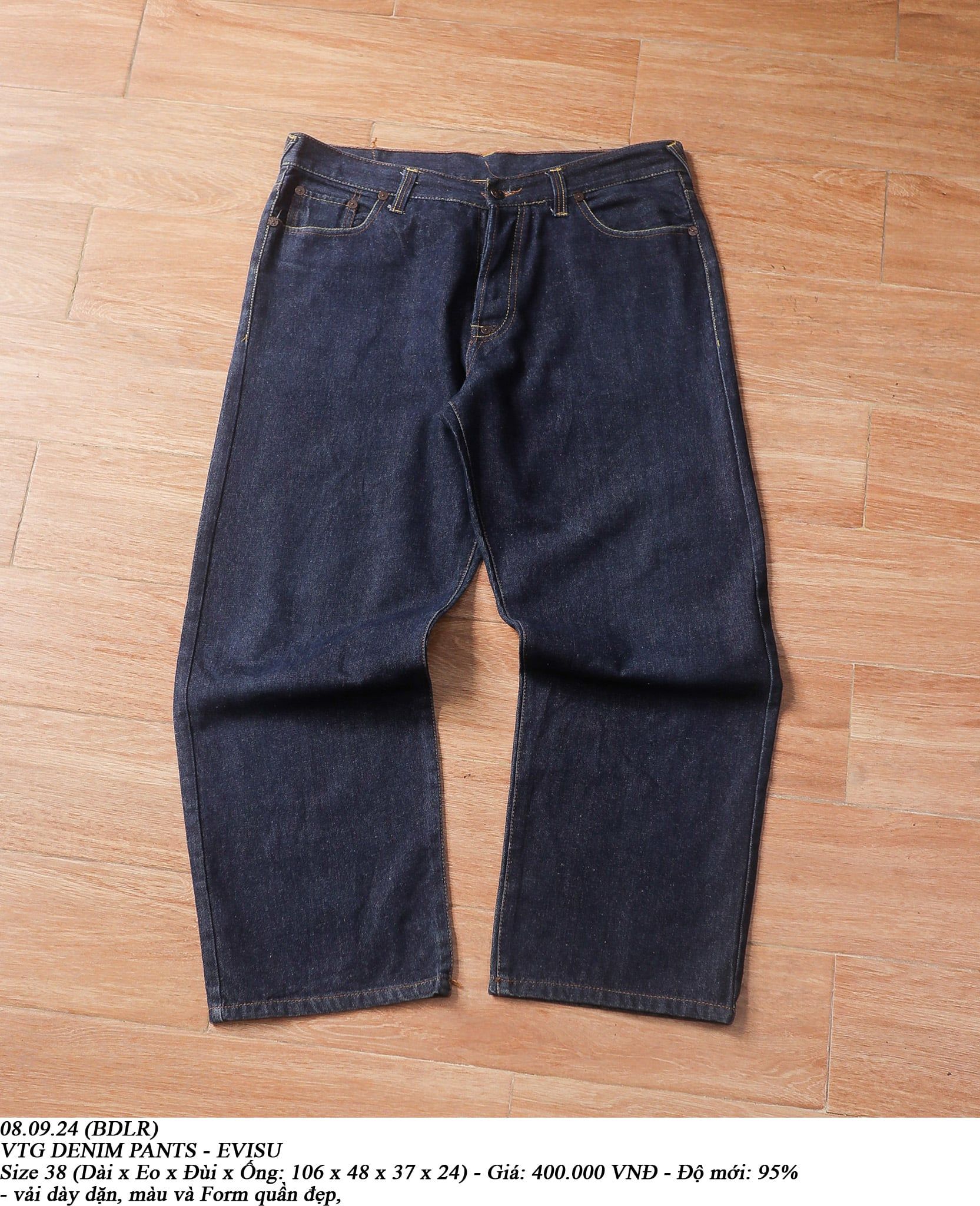  08.09.24 - VTG DENIM PANTS - EVISU 