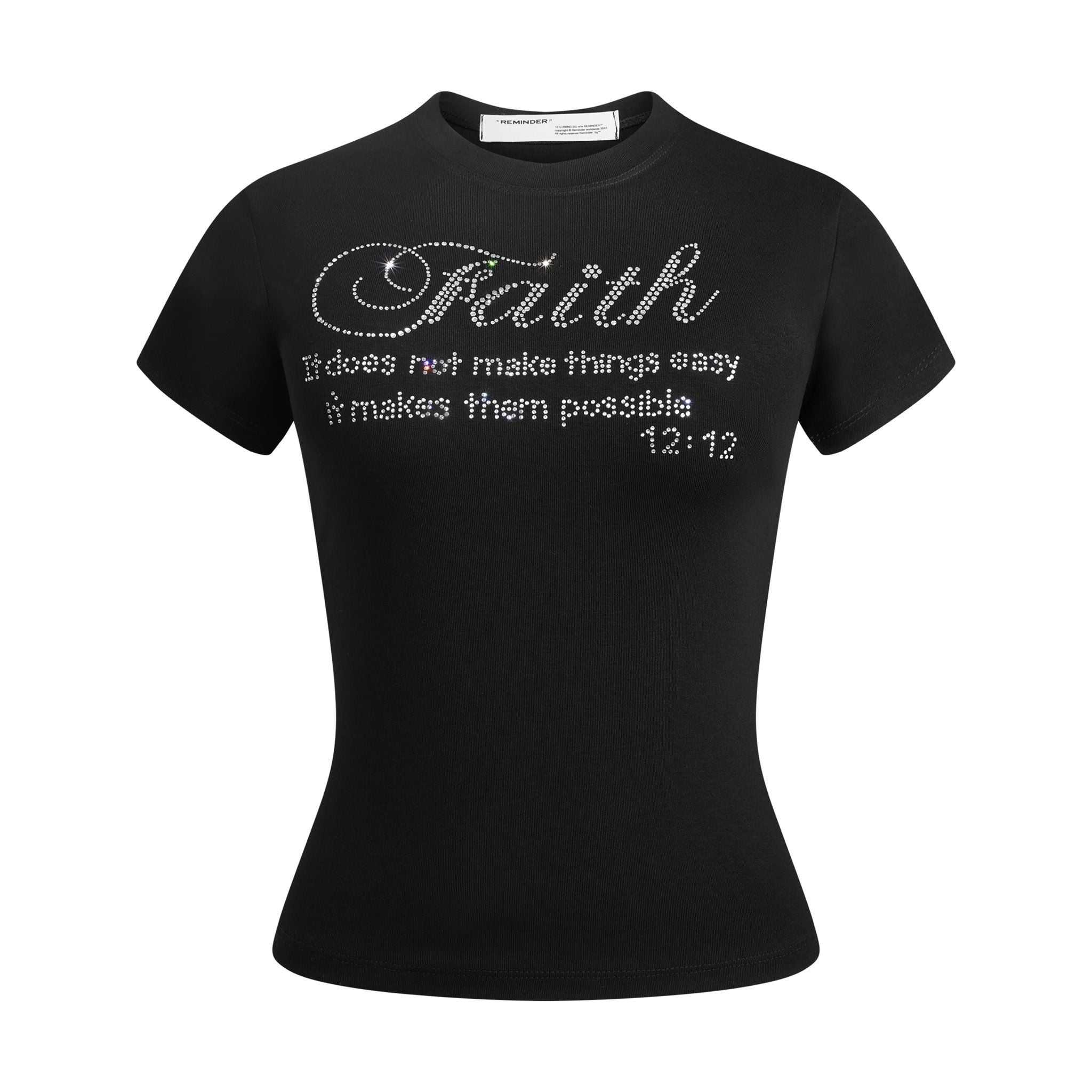  FAITH BABY TEE / BLACK 
