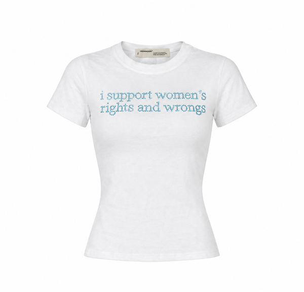 WOMAN BABY TEE / WHITE