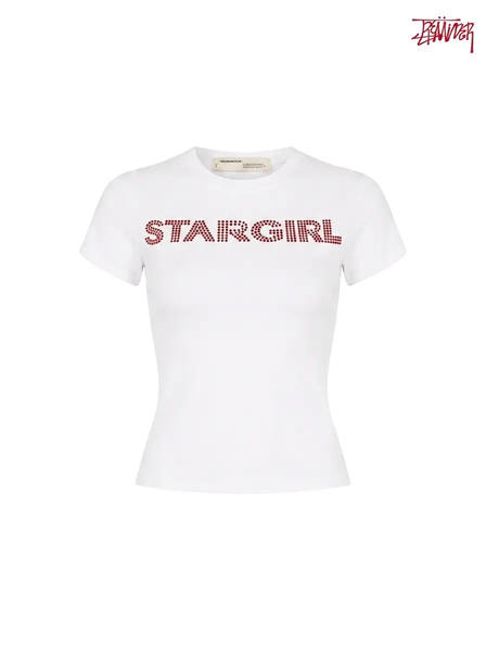 STAR GRIL BABY TEE / WHITE